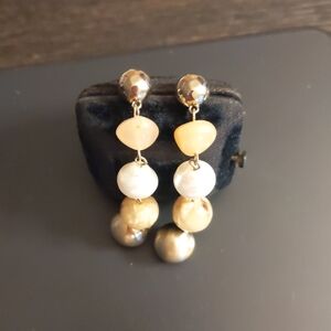 Something Navy 5 Drop Linear Earrings
